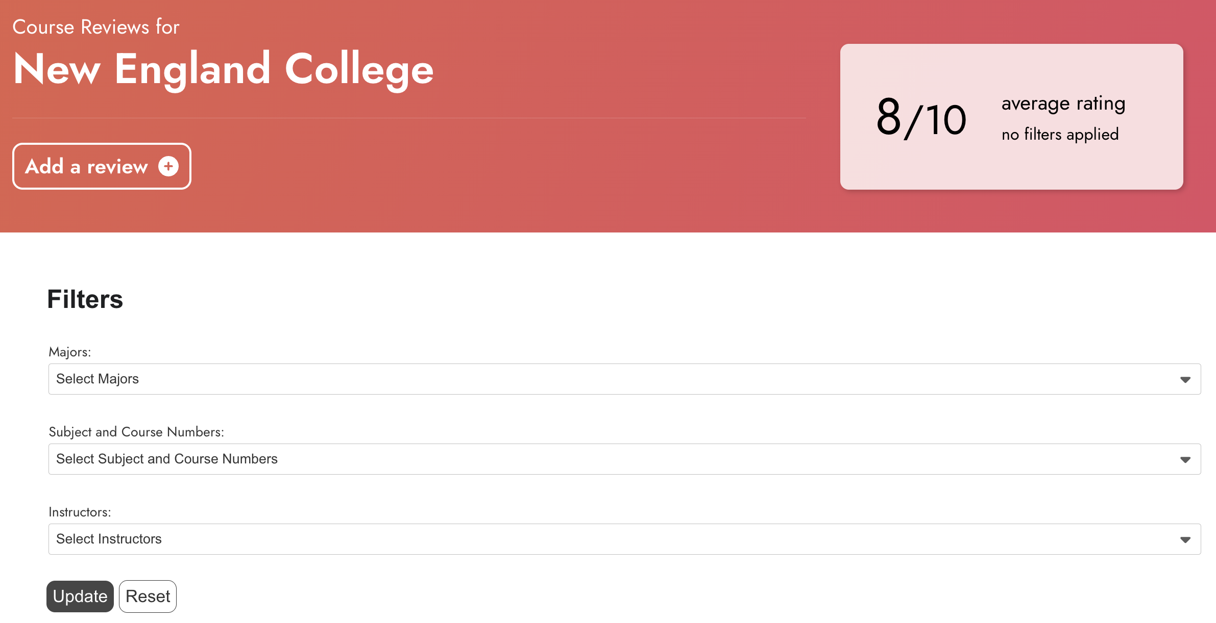 new england college reviews
