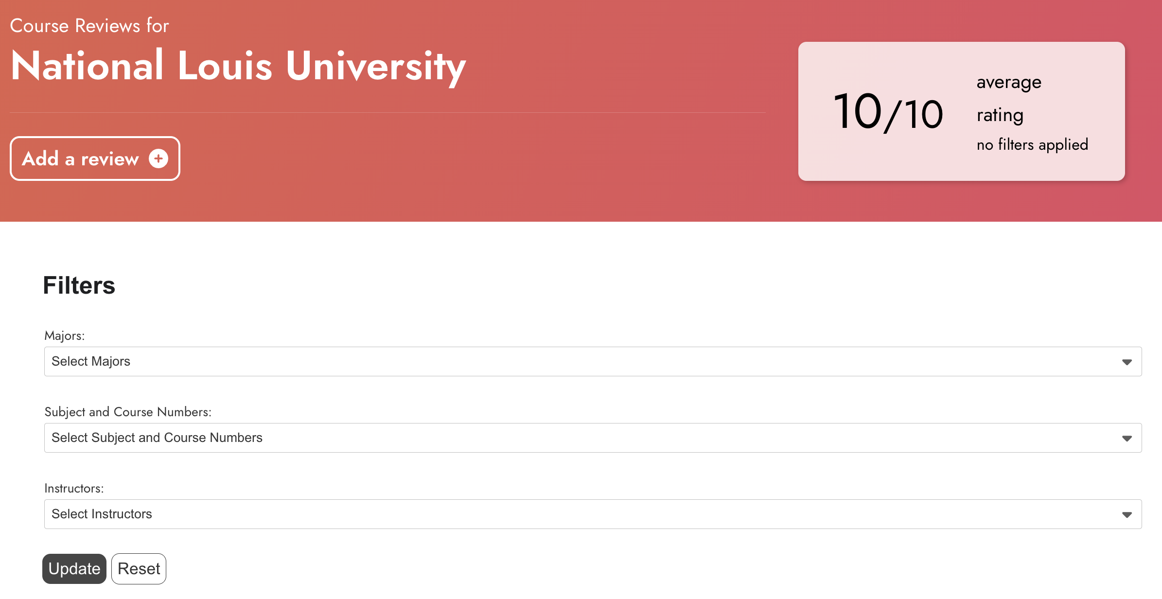 NLU reviews