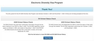 Lottery green card