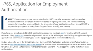 OPT online application