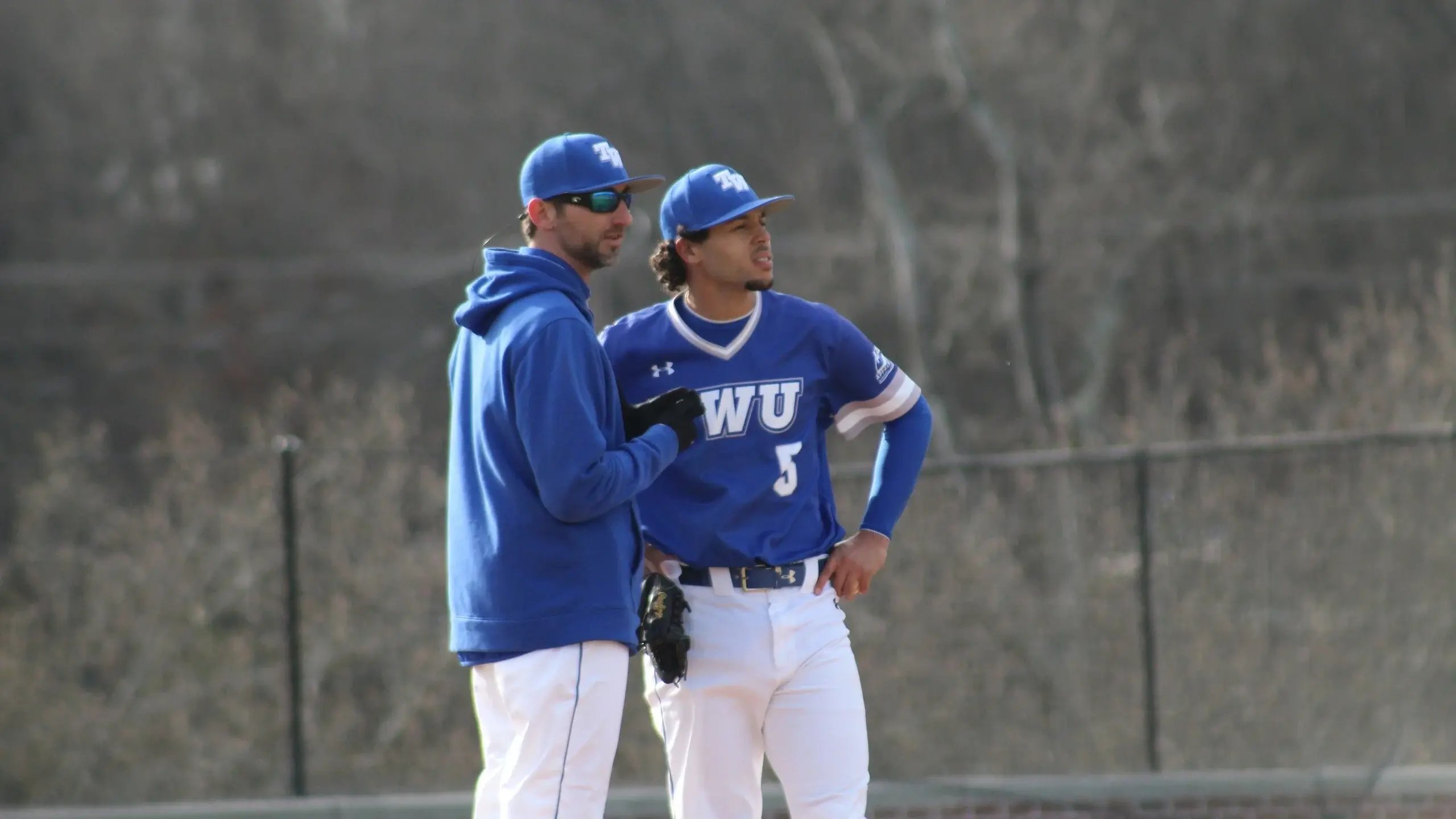 texas wesleyan university two baseball players
